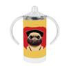 Adorable Pug Sippy Cup - Animal Print Baby Sippy Cup - Cute Sippy Cup view 1