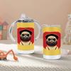 Adorable Pug Sippy Cup - Animal Print Baby Sippy Cup - Cute Sippy Cup view 2