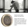 Devil Fidget Slider, Stainless Steel Mini Rotating EDC Fidget Toy Stress Relief Killing Time Comfortable to Play Delicate Wearproof Push Card Game Office Desk Toys Gifts for view 2