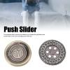 Devil Fidget Slider, Stainless Steel Mini Rotating EDC Fidget Toy Stress Relief Killing Time Comfortable to Play Delicate Wearproof Push Card Game Office Desk Toys Gifts for view 3