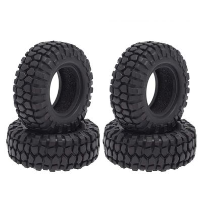 4PCS 48mm 1.0 Soft Rubber Wheel Tires Tyre for 1/24 RC Crawler Car Axial SCX24 90081 AXI00002 Upgrade Parts (Color : Champagne)