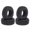 4PCS 48mm 1.0 Soft Rubber Wheel Tires Tyre for 1/24 RC Crawler Car Axial SCX24 90081 AXI00002 Upgrade Parts (Color : Champagne) view 1