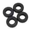 4PCS 48mm 1.0 Soft Rubber Wheel Tires Tyre for 1/24 RC Crawler Car Axial SCX24 90081 AXI00002 Upgrade Parts (Color : Champagne) view 2