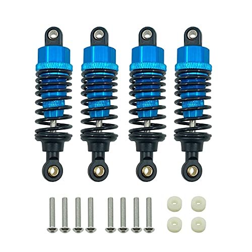 4Pcs Aluminum Alloy Shock Absorbers Damper Set for Tamiya TT-01 TT01 TT-02 TT02 1/10 RC Car Upgrade Parts ( Color : Blue )