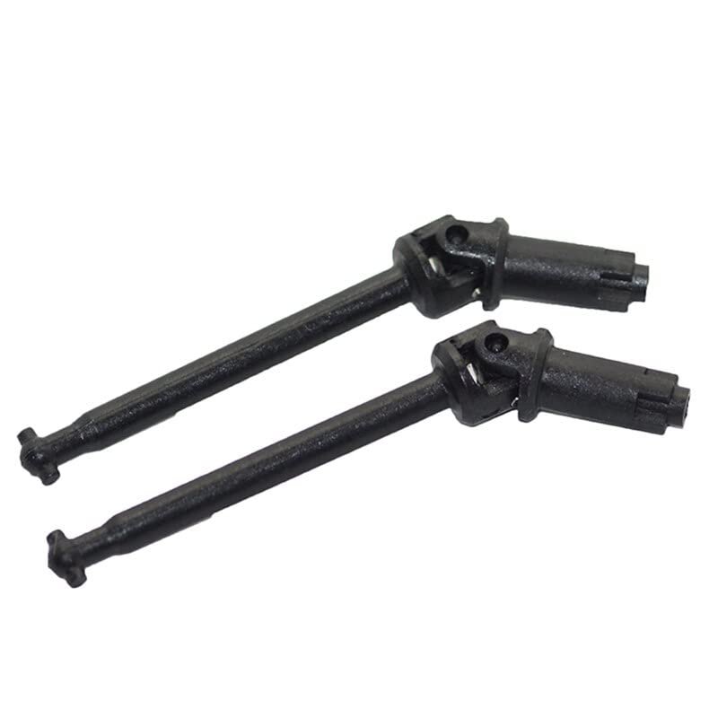 2 Pcs Front Drive Shaft Dogbone 45-ZJ01 for XLH Xinlehong 9145 Hosim 9145 1/20 Monster Truck RC Car Spare Parts ( Color : Black )