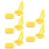 Juvielich 10 Sets Airplane Control Horn, 27x20mm Plastic Horns with 6 Holes for RC Airplane Parts Yellow view 1