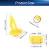 Juvielich 10 Sets Airplane Control Horn, 27x20mm Plastic Horns with 6 Holes for RC Airplane Parts Yellow view 2