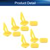 Juvielich 10 Sets Airplane Control Horn, 27x20mm Plastic Horns with 6 Holes for RC Airplane Parts Yellow view 3