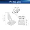 Juvielich 5 Sets Airplane Control Horn, 27x20mm Plastic Horns with 6 Holes for RC Airplane Parts White view 2