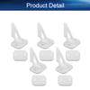 Juvielich 5 Sets Airplane Control Horn, 27x20mm Plastic Horns with 6 Holes for RC Airplane Parts White view 3