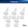 Juvielich 5 Sets Airplane Control Horn, 27x20mm Plastic Horns with 6 Holes for RC Airplane Parts White view 4