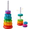 CAPT.GOOSE Rainbow Spinning Toy, Stacking Toy for Toddlers 1-3, Educational Montessori, Developmental Baby & Toddler, Autism Sensory, Gifts for One Year Old Girl Boy view 1