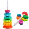 CAPT.GOOSE Rainbow Spinning Toy, Stacking Toy for Toddlers 1-3, Educational Montessori, Developmental Baby & Toddler, Autism Sensory, Gifts for One Year Old Girl Boy view 4