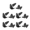 Juvielich 10 Sets Airplane Control Horn, 20x16.5mm Plastic Horns for RC Airplane Parts Black view 1