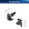 Juvielich 10 Sets Airplane Control Horn, 20x16.5mm Plastic Horns for RC Airplane Parts Black view 2