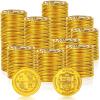 Hanaive 500 Pcs Plastic Pirate Coins Bulk Fake Pirate Treasure Chest Halloween Toy Coins Replica Spanish Doubloons for Treasure Hunt Board Game Cosplay Party Decorations(Gold) view 1
