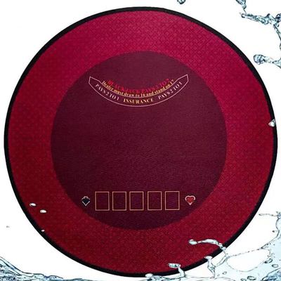 BALIKEN 55'' x 55'' Texas Hold'em and Blackjack Table Felt, Portable Foldable Texas Hold'em and Blackjack Layout Poker Games Mat