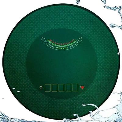 BALIKEN 55'' x 55'' Texas Hold'em and Blackjack Table Felt, Portable Foldable Texas Hold'em and Blackjack Layout Poker Games Mat