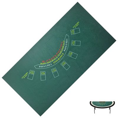 BALIKEN Rectangular 86'' X 50" Blackjack Tabletop Casino Felt Professional Grade Mat