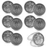 Yinkin 10 Pack Yes No Challenge Coin Decision Maker Flip Coin for Holiday School Office Gift, Party Game Supplies(Silver) view 1