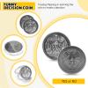 Yinkin 10 Pack Yes No Challenge Coin Decision Maker Flip Coin for Holiday School Office Gift, Party Game Supplies(Silver) view 2