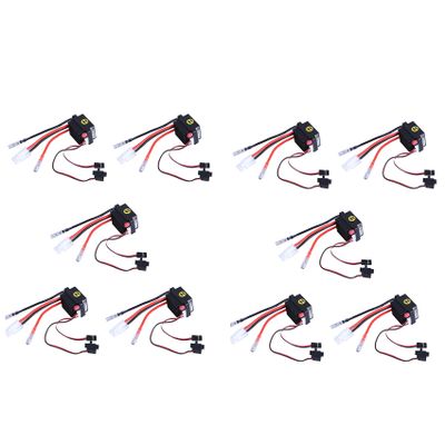 Pasotim 10X Rc ESC 320A 6-12V Brushed ESC Speed Controller with 2A BEC for RC Boat U6L5
