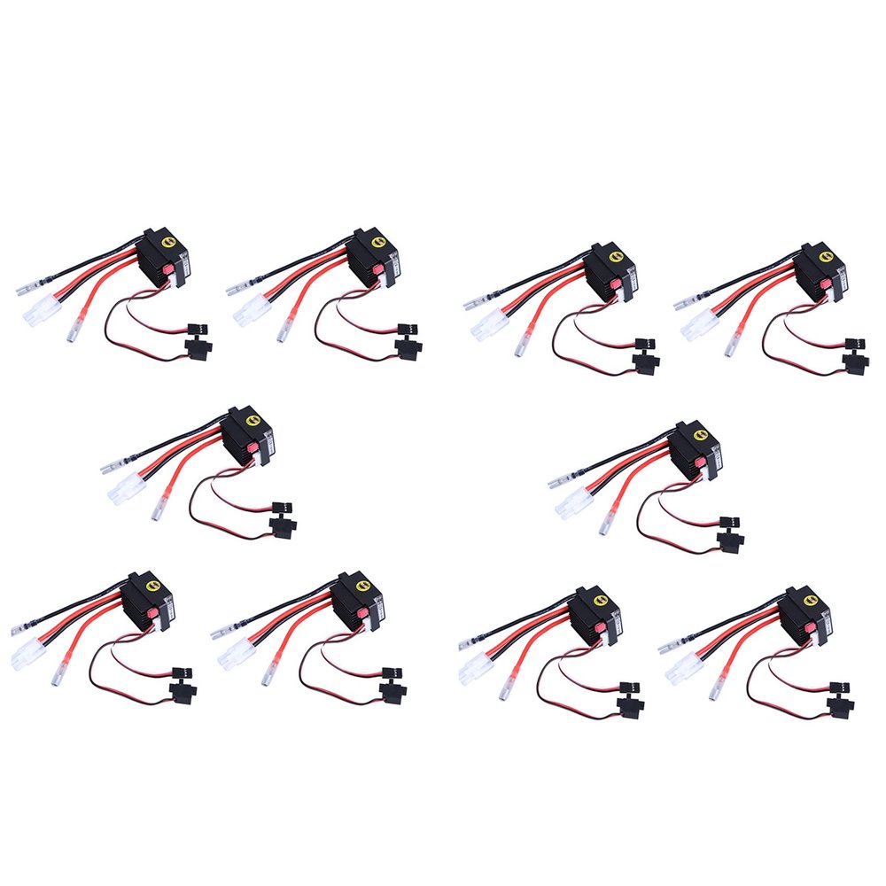 Pasotim 10X Rc ESC 320A 6-12V Brushed ESC Speed Controller with 2A BEC for RC Boat U6L5