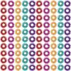 Tondiamo 100 Pack Spiky Sensory Acupressure Finger Rings,Bright Colors view 1