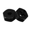 Pasotim 16x Aluminum 12mm Combiner Hub Hex Adapter Upgrades for 144001 1/14 RC Car Spare Parts,Black view 4