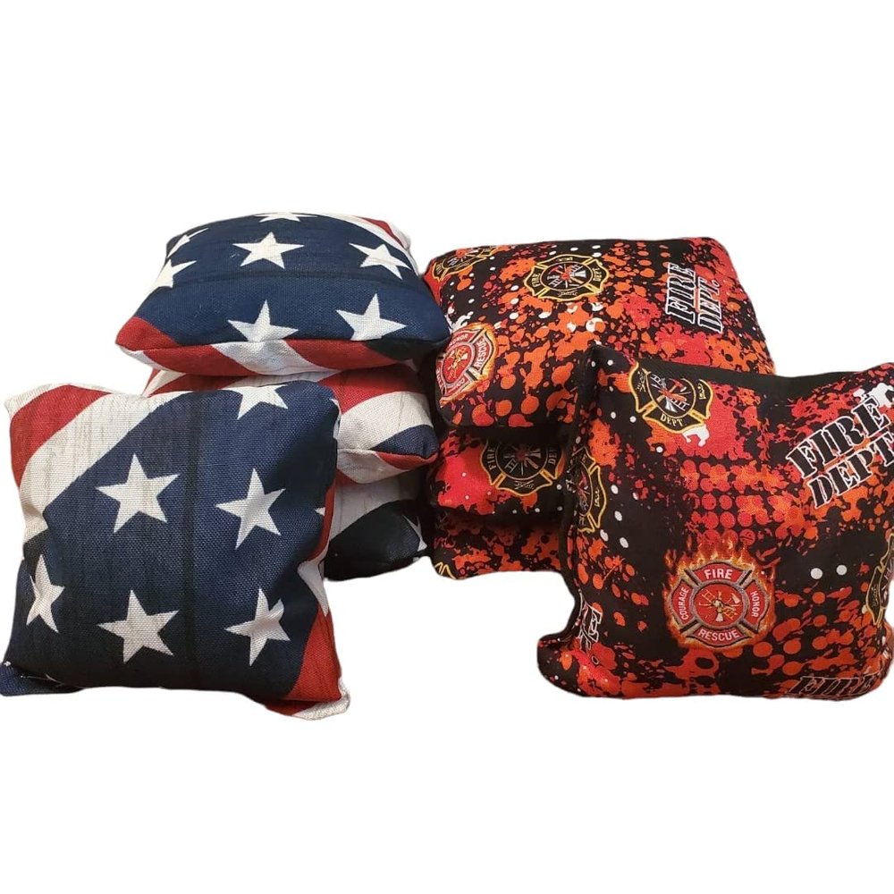 All Weather First Reponders Firefighter Cornhole Bags (8 bags)