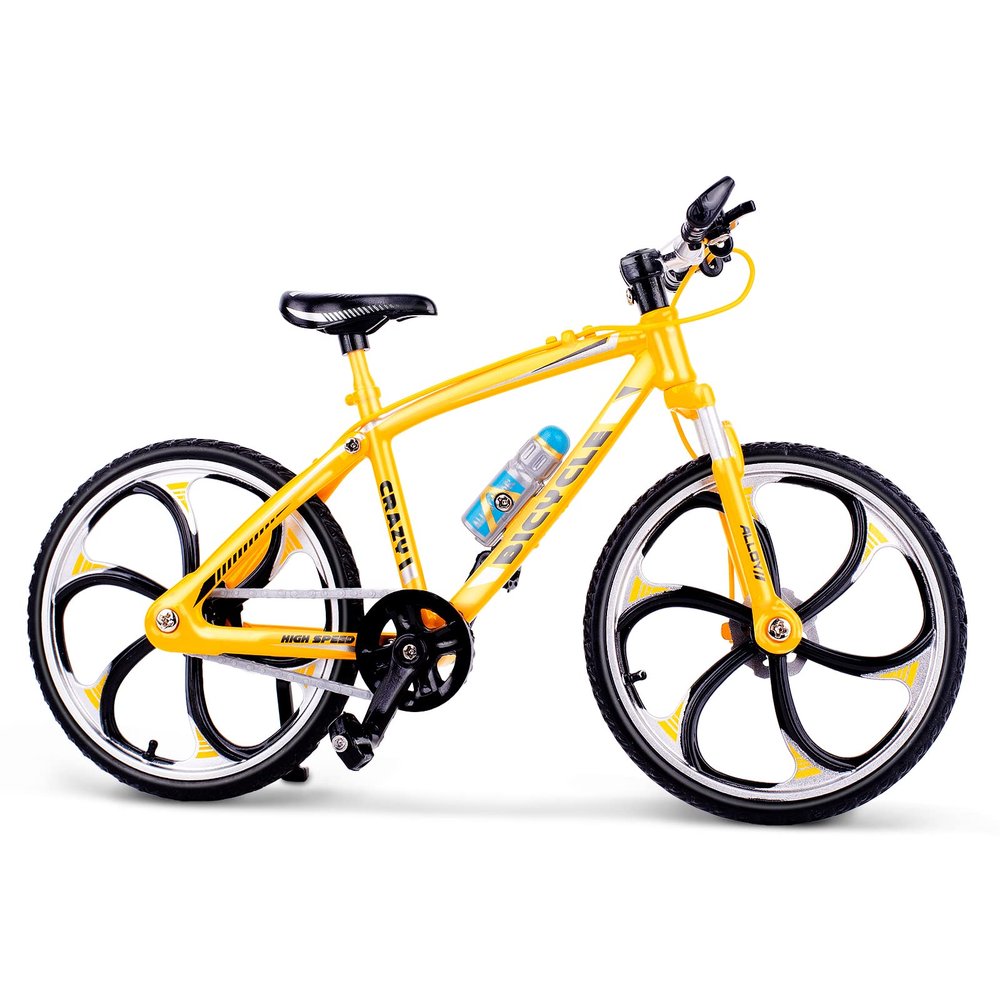 1:10 Scale Die-Cast Alloy Mini Mountain Bike Bicycle Model Toy Desktop Decoration Crafts for Cycling Lovers Bike Racers Athletes Children Boys and Girls