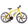 1:10 Scale Die-Cast Alloy Mini Mountain Bike Bicycle Model Toy Desktop Decoration Crafts for Cycling Lovers Bike Racers Athletes Children Boys and Girls view 1