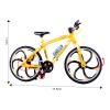 1:10 Scale Die-Cast Alloy Mini Mountain Bike Bicycle Model Toy Desktop Decoration Crafts for Cycling Lovers Bike Racers Athletes Children Boys and Girls view 2