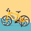 1:10 Scale Die-Cast Alloy Mini Mountain Bike Bicycle Model Toy Desktop Decoration Crafts for Cycling Lovers Bike Racers Athletes Children Boys and Girls view 3