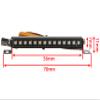 MEUS RACING SCX24 Roof Light Bar Headlights 14 LED Color for Axial SCX24 Upgrade Accessories Parts, Black view 3