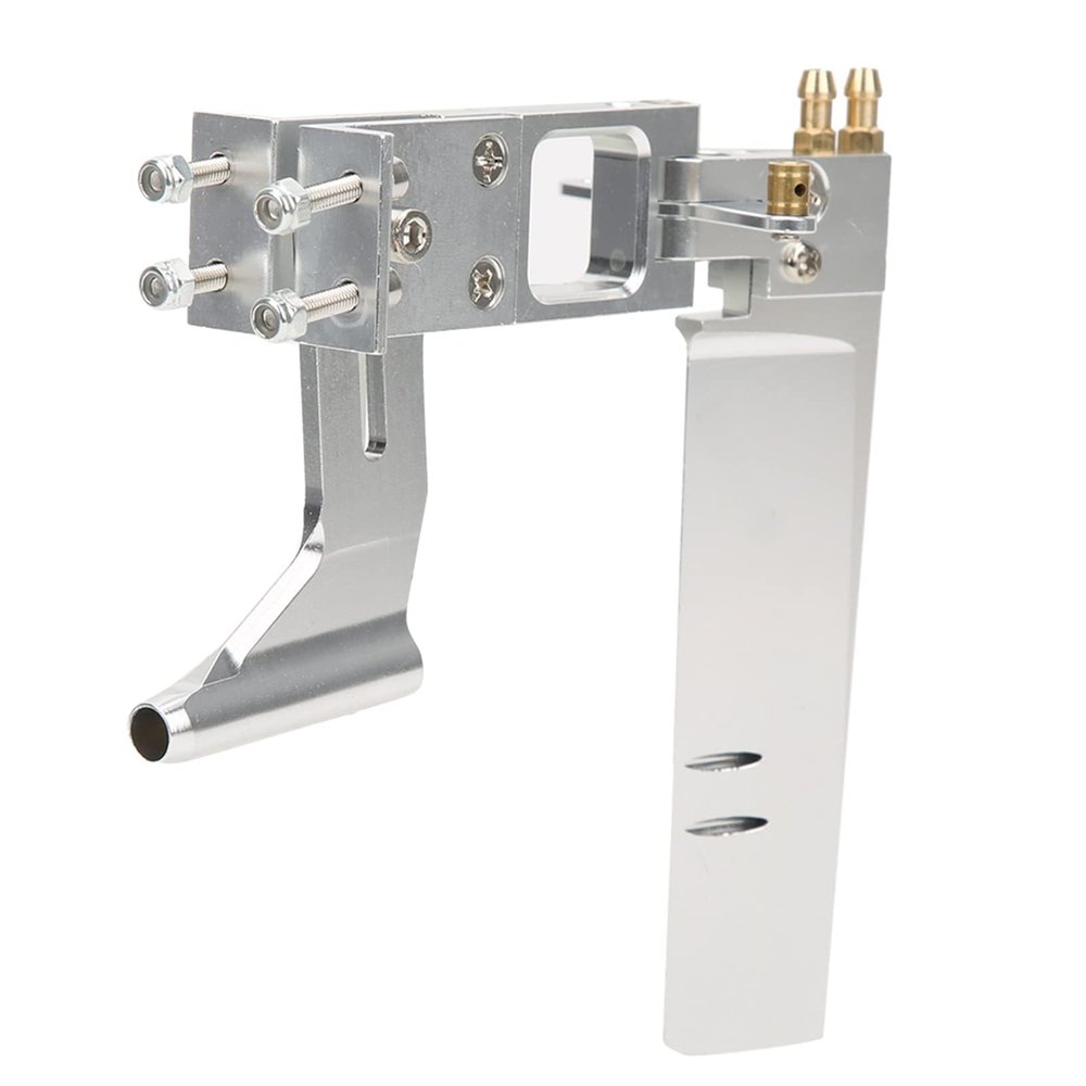 HERCHR 110mm/4.3in Long RC Boat Rudder for Water Pickup Absorbing Steering Hole Diameter 4MM Upgrade RC Rudder Shaft Axle Mount for Electric/Gas Power Remote Control Model Parts CNC