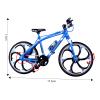 1:10 Scale Die-Cast Alloy Mini Mountain Bike Bicycle Model Toy Desktop Decoration Crafts for Cycling Lovers Bike Racers Athletes Children Boys and Girls view 2