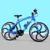 1:10 Scale Die-Cast Alloy Mini Mountain Bike Bicycle Model Toy Desktop Decoration Crafts for Cycling Lovers Bike Racers Athletes Children Boys and Girls view 3
