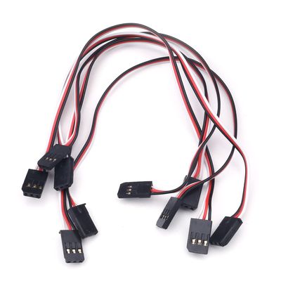 Juvielich 5Pcs 7.87inch/200mm Male to Male Lead Servo Extension Cable, 30-Cores Wire for RC Futaba JR Servo