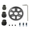 Metal Steel 50T 52T 53T 54T Spur Gear and 32P 15T 17T 19T Pinions Gear Sets for Traxxas Slash 4x4 4WD 2WD VXL Rally VXL Stamp (Color : 54T and 15T 17T 19T) view 1