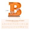 Personalized Piggy Bank with Name Custom Letters Wooden Piggy Bank Engraved Money Box Piggy Bank Gift for Kids Girl Boy, Christmas Birthday Home Decoration (Style 4-Orange) view 3