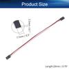Juvielich 10Pcs 7.87inch/200mm 3-Pin Male to Male Lead Servo Extension Cable Cord Connectors, 60-Cores Wire for RC Futaba JR Servo view 2