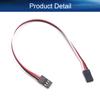 Juvielich 10Pcs 7.87inch/200mm 3-Pin Male to Male Lead Servo Extension Cable Cord Connectors, 60-Cores Wire for RC Futaba JR Servo view 3