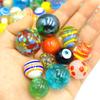 DSHMIXIA 71pcs Assorted Marbles for Kids Handmade Big and Small Glass Marbles Bulk Set for Marble Game Toy Cool and Colorful view 2