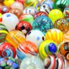 DSHMIXIA 71pcs Assorted Marbles for Kids Handmade Big and Small Glass Marbles Bulk Set for Marble Game Toy Cool and Colorful view 3