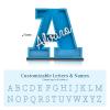 Personalized Piggy Bank with Name Custom Letters Wooden Piggy Bank Engraved Money Box Piggy Bank Gift for Kids Girl Boy, Christmas Birthday Home Decoration (Style 5-Blue) view 3