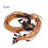 Juvielich 10Pcs 29.68inch/500mm Y Servo Extension Cable Remote Control Racing Part 1 Male to 2 Female Lead Cord for Various Models of Electronic Products view 4