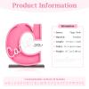 Personalized Piggy Bank with Name Custom Letters Wooden Piggy Bank Engraved Money Box Piggy Bank Gift for Kids Girl Boy, Christmas Birthday Home Decoration (Style 3-Peach) view 2