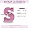 Personalized Piggy Bank with Name Custom Letters Wooden Piggy Bank Engraved Money Box Piggy Bank Gift for Kids Girl Boy, Christmas Birthday Home Decoration (Style 6-Purple) view 2