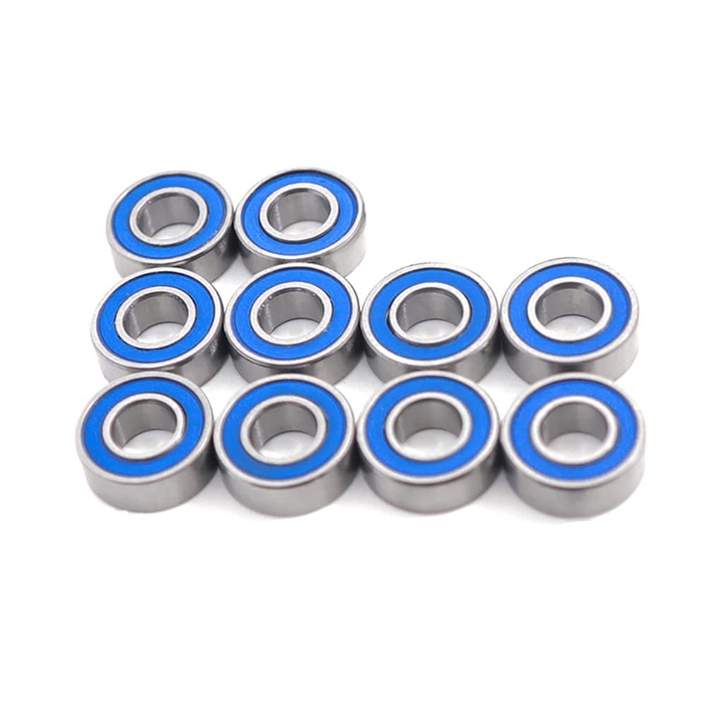 10PCS 5x11x4mm Bearing Kit for 1/10 Traxxas Rustler Bandit Slash2WD RC Crawler Car Blue Ball Bearing Parts